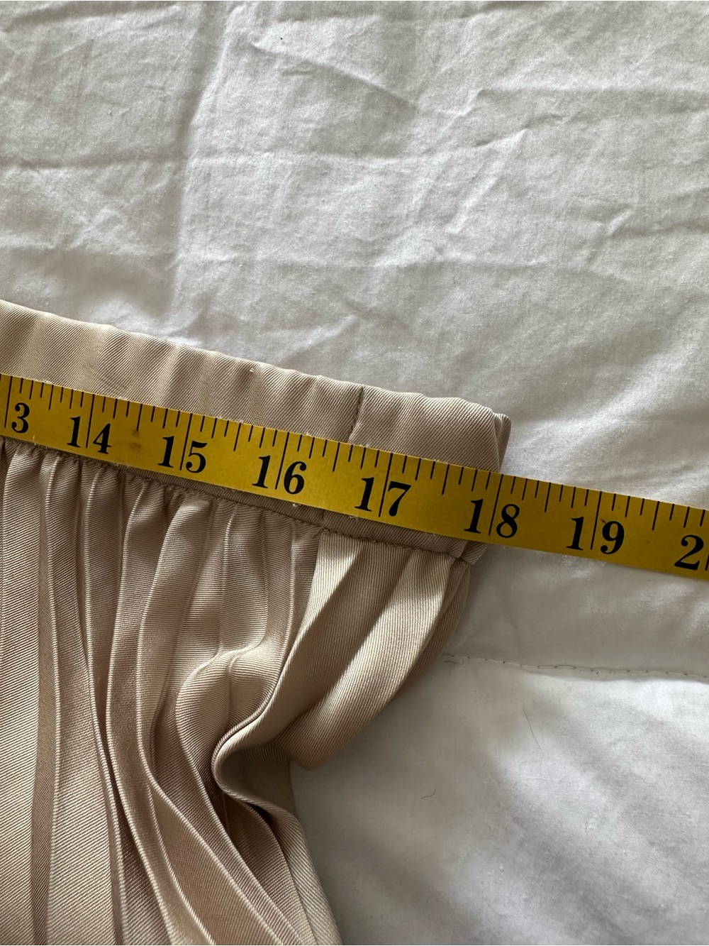 J. Crew Pleated Midi Skirt in Light Beige size medium - Picture 14 of 15